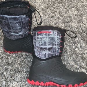 Merrell Boys Snow Quest Waterproof Boots sz 4Y